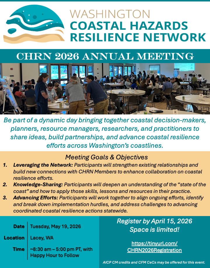Chrn CHRN 2026 Registration | Washington Coastal Hazards Resilience Network