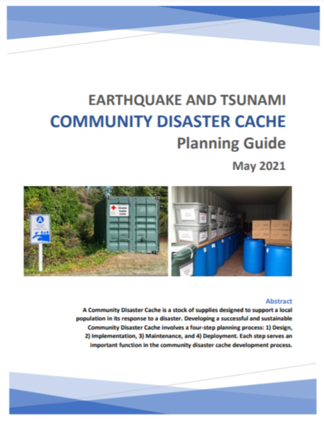 RL_Earthquake and Tsunami Community Disaster Cache Planning Guide ...